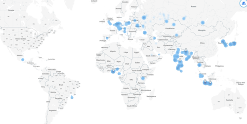 our apps usage map